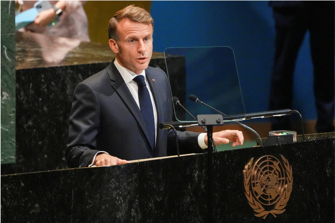 Francia reconoce al Estado palestino en la ONU- Macron apuesta por la paz con condiciones claras