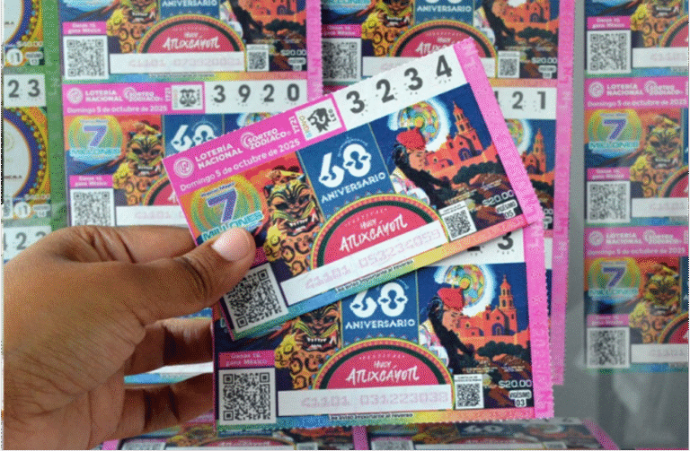 La Lotería Nacional lanza billete especial por el Huey Atlixcáyotl