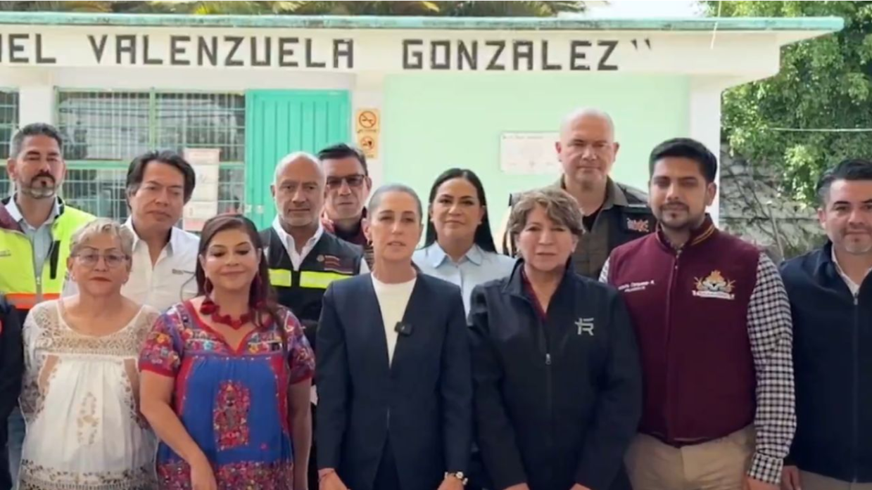 Sheinbaum, Brugada y Delfina Gómez realizan evaluación de afectaciones tras inundaciones en el Valle de México